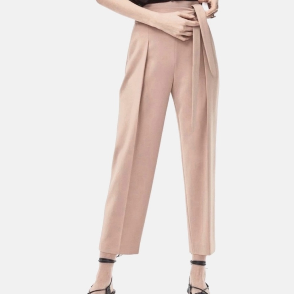 Wilfred Tan Trousers with Relaxed Silhouette